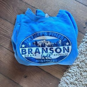 blue branson crewneck
